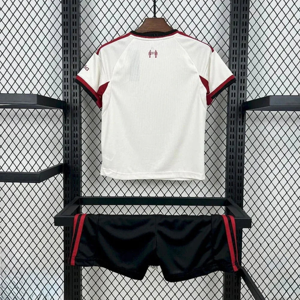 Kits Enfants Liverpool 2025/26 Extérieur